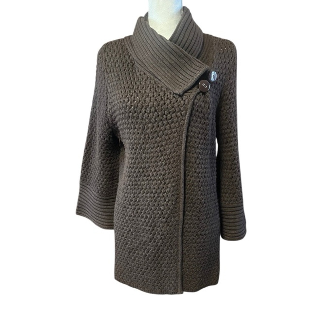 One A Knit Shawl‎ Collar Cardigan Sweater